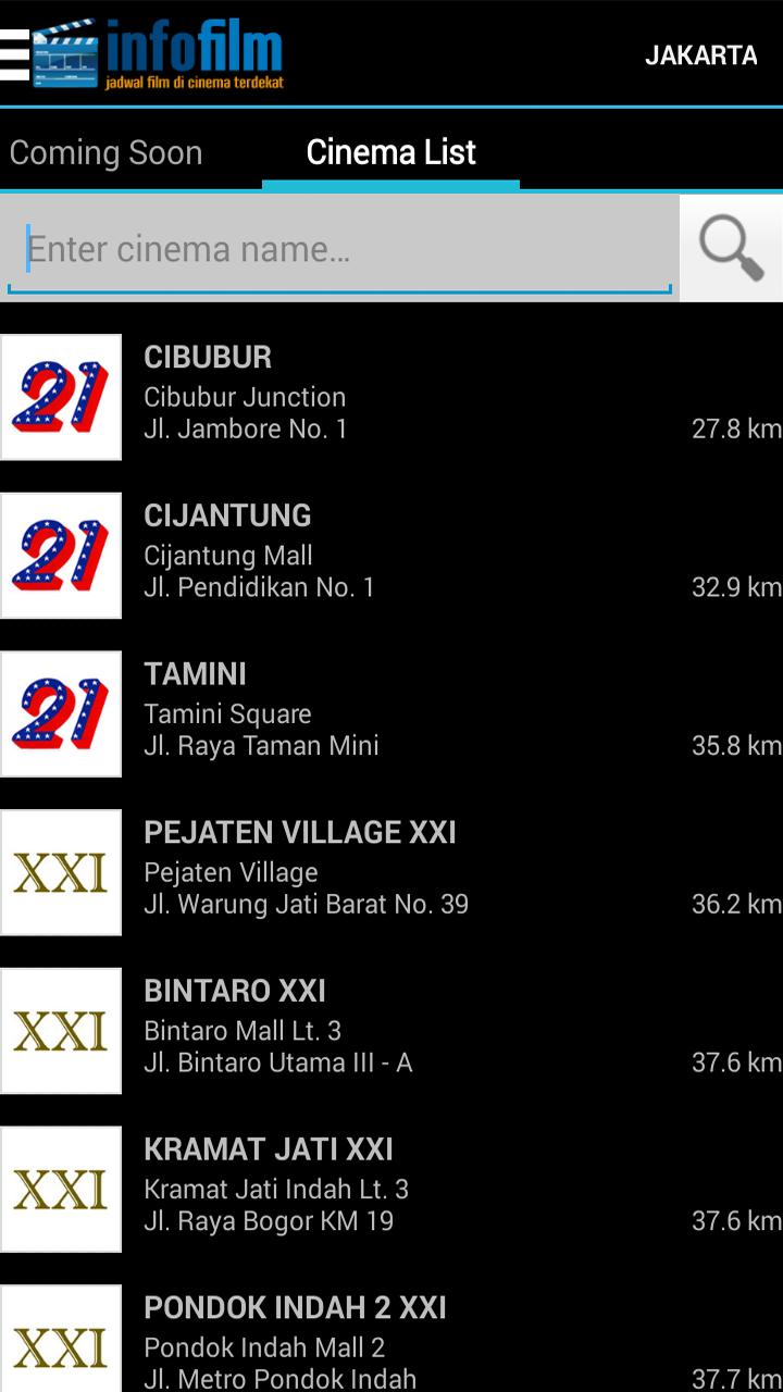 Info Film: Jadwal Cinema 21