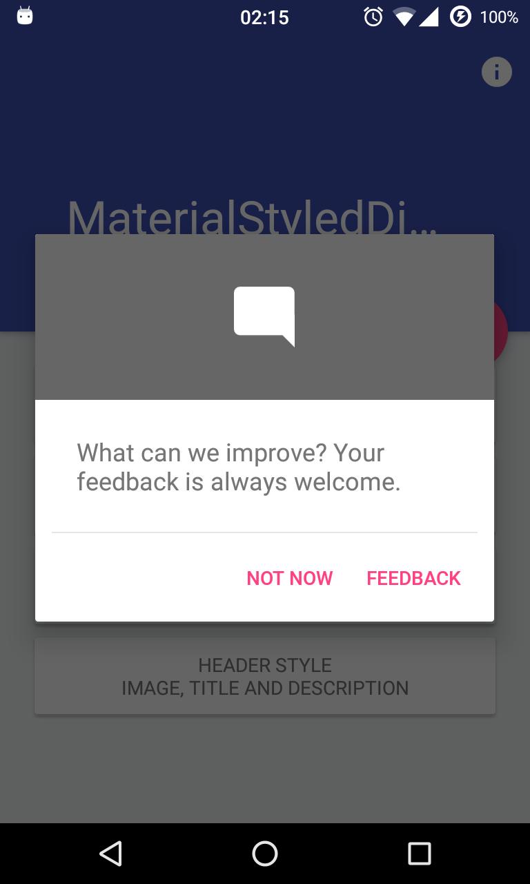 MaterialStyledDialogs Library