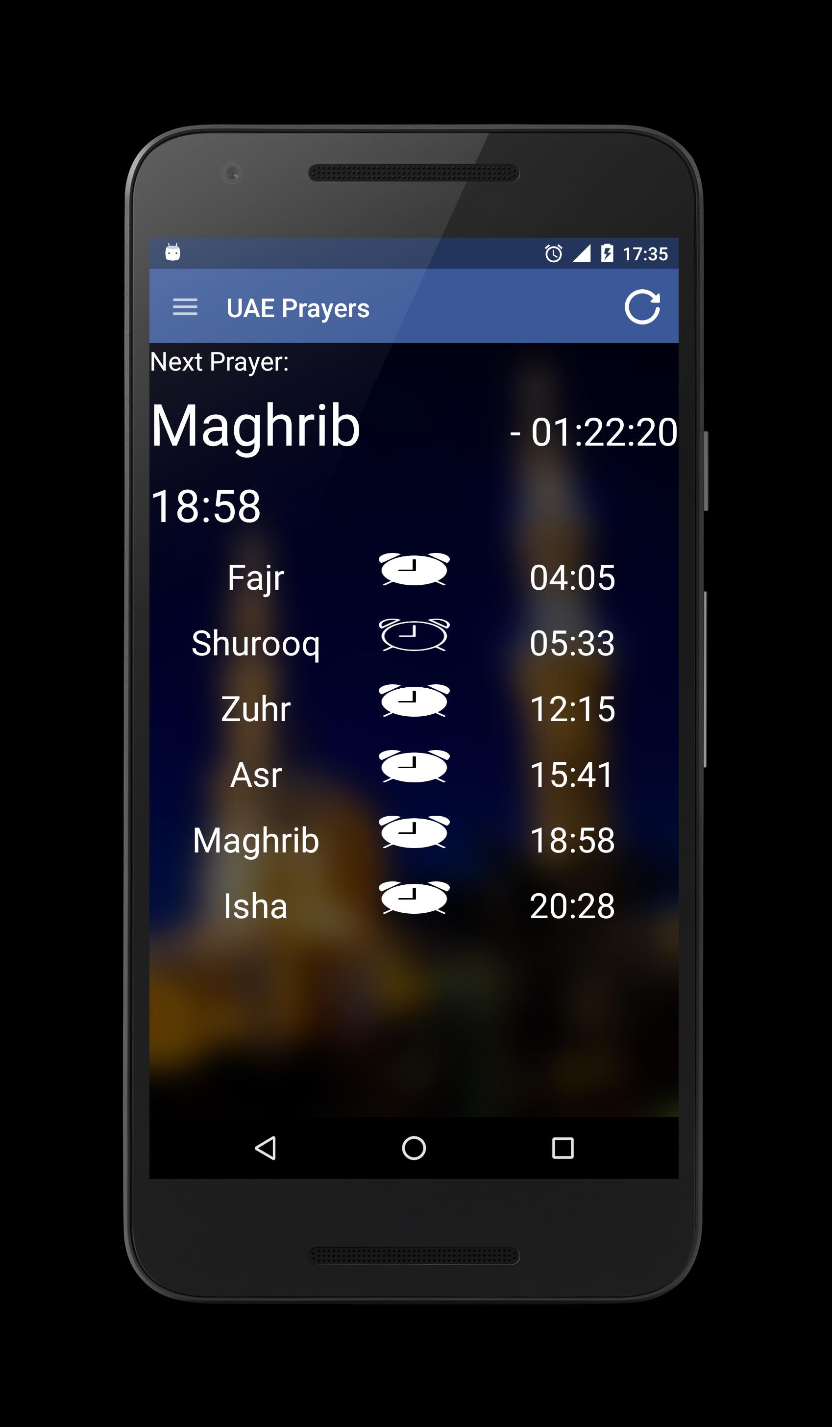 UAE (Emirates) Prayer Times