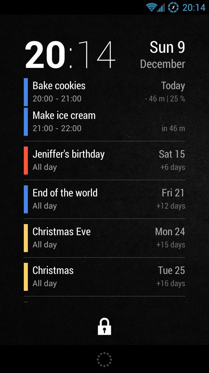 Neat Calendar Widget