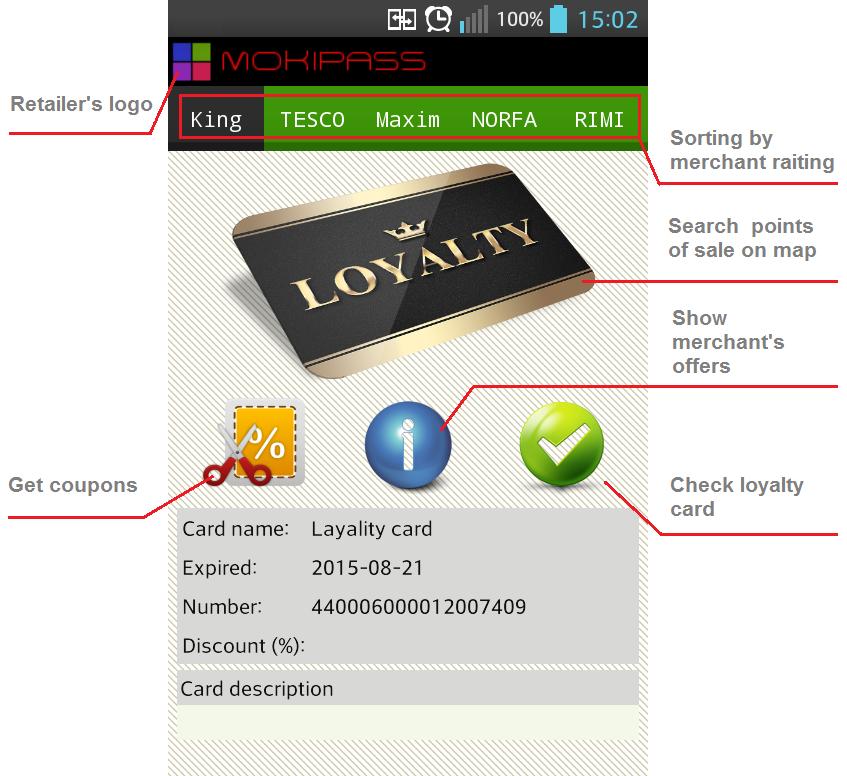 m. Wallet - loyalty cards