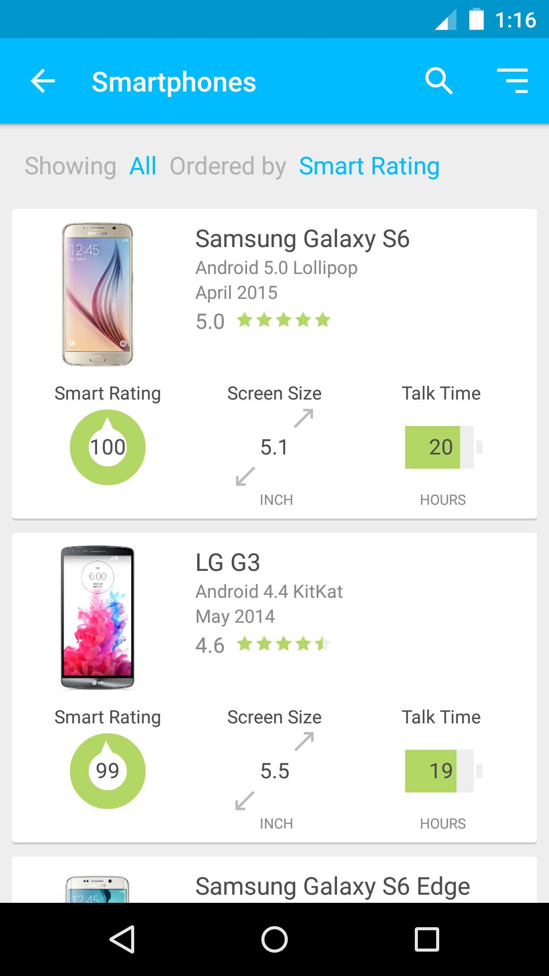 Smartphone Compare by Specout