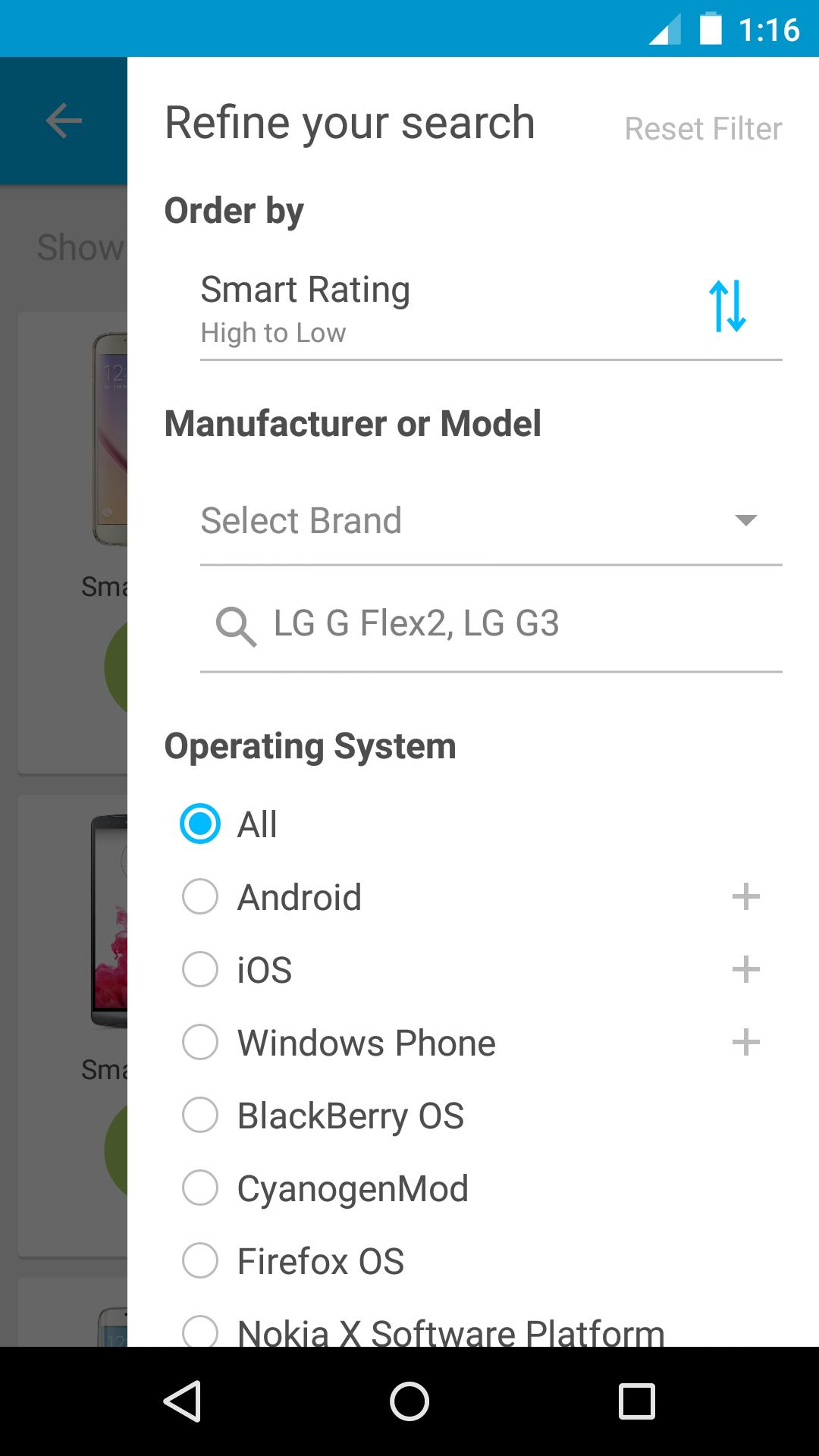 Smartphone Compare by Specout