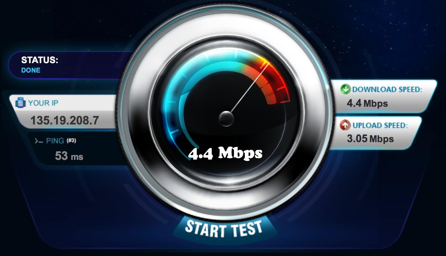 Internet Test Speed Meter