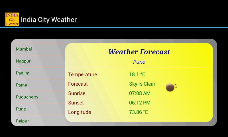 India City Weather