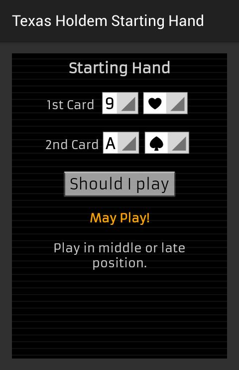 Texas Holdem Starting Hand