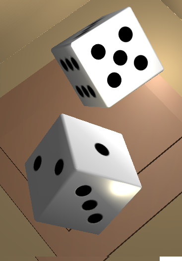 Two Dice: Simple 3D dice