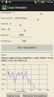 Craps Simulator - Statistics