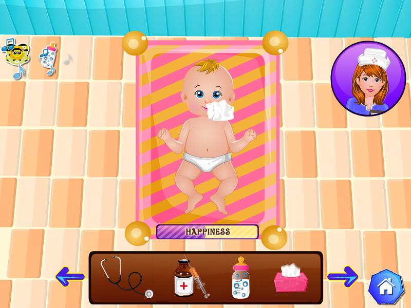 Newborn care baby games