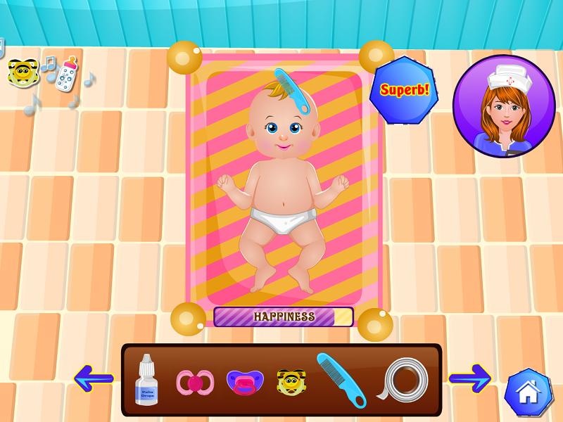 Newborn care baby games