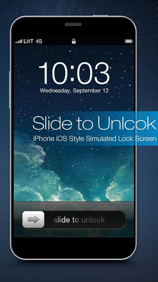 Slide to Unlock Lock Screen