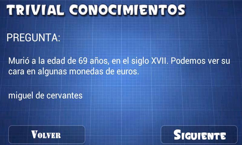 Trivial. Conocimientos