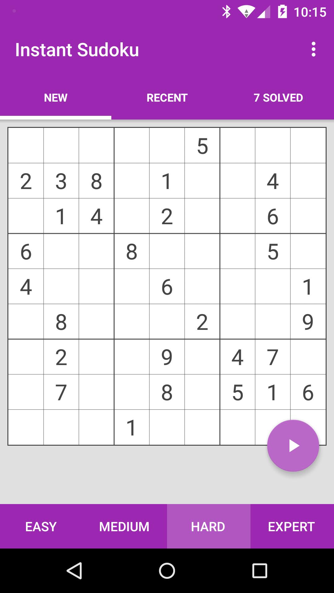 Instant Sudoku