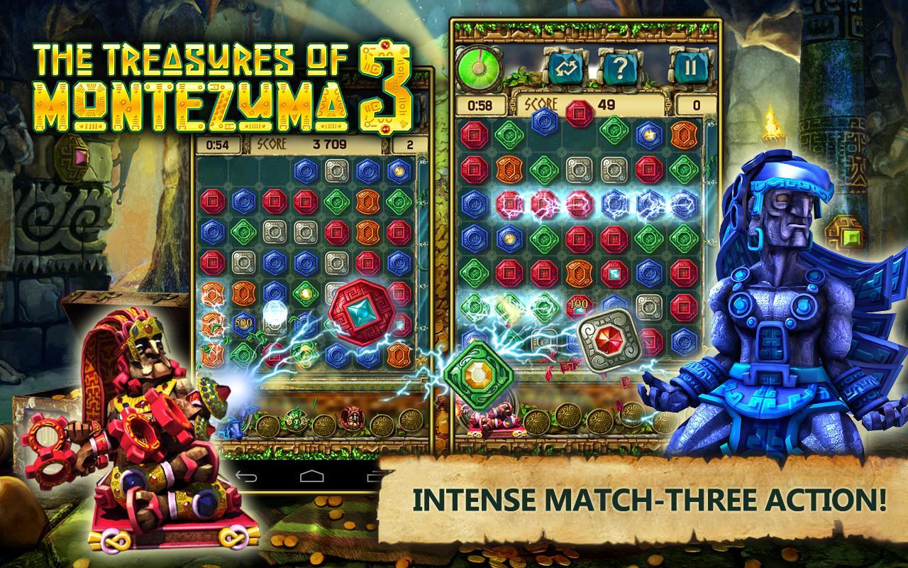 Treasures of Montezuma 3 Free. True Match-3 Game.