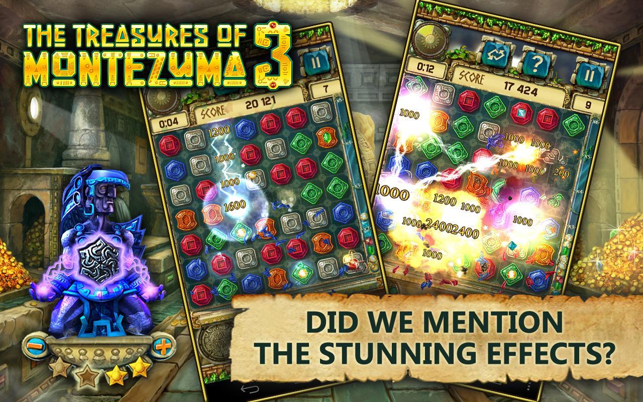 Treasures of Montezuma 3 Free. True Match-3 Game.