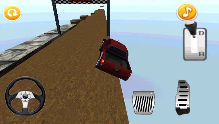 3D Sky Hill Climb Race