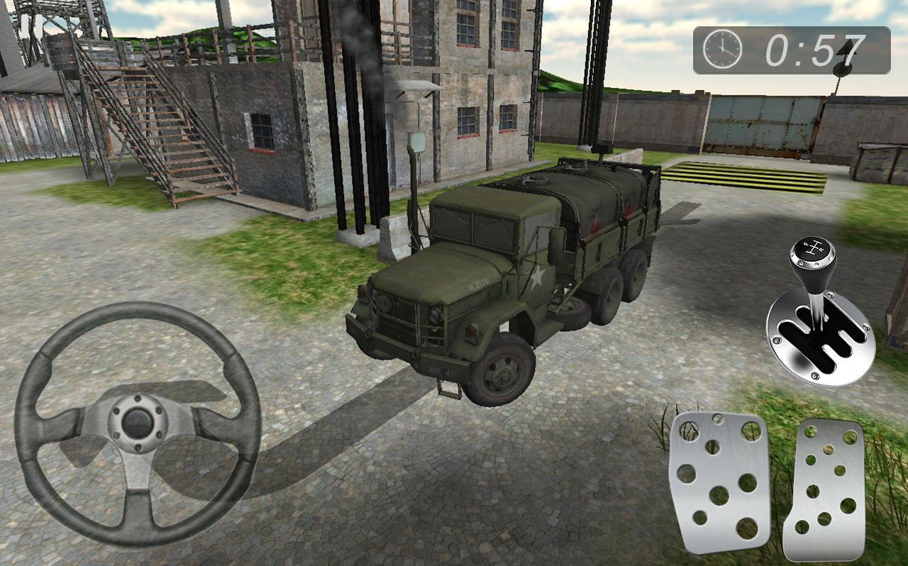 4x4 Army Base Truck Parking Simulator