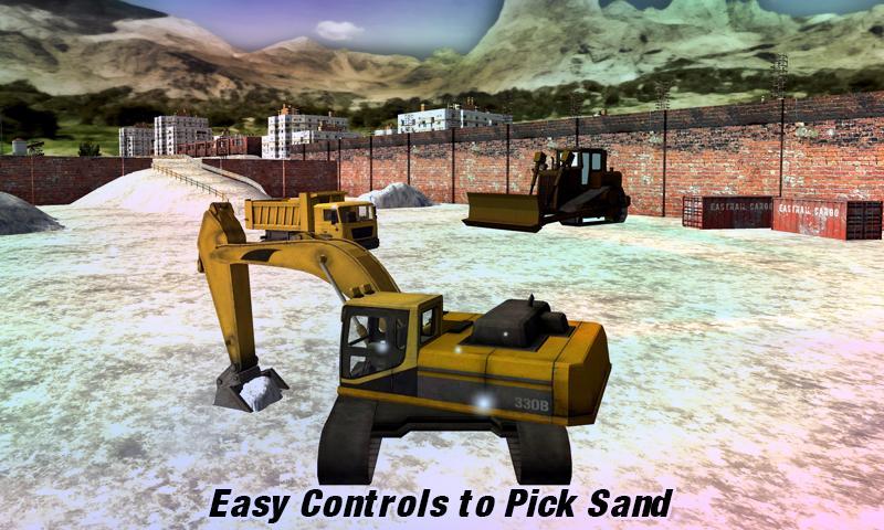 Excavator Snow Blower Truck 3D