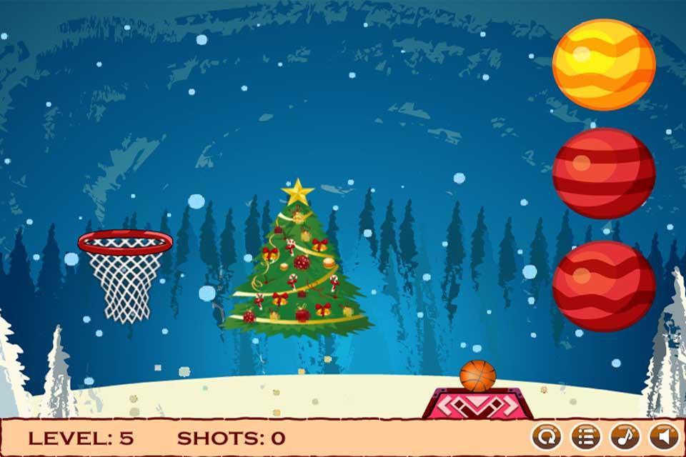 Christmas Basketball Shot