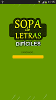 Sopa de letras dificiles