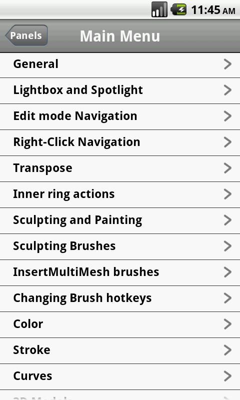 Shortcuts for Zbrush