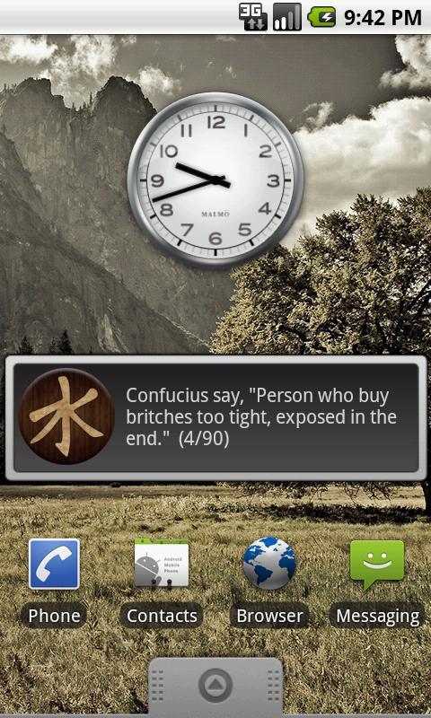 Confucius Say Quote Widget