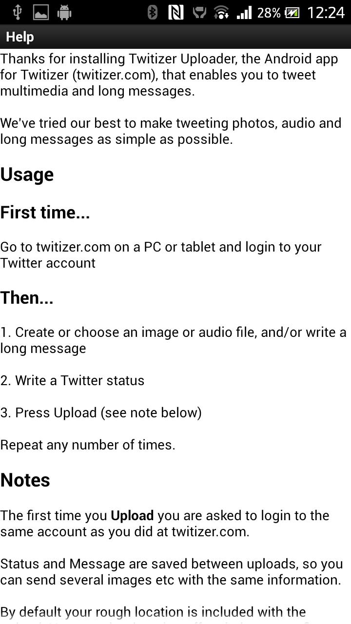 Twitizer Uploader