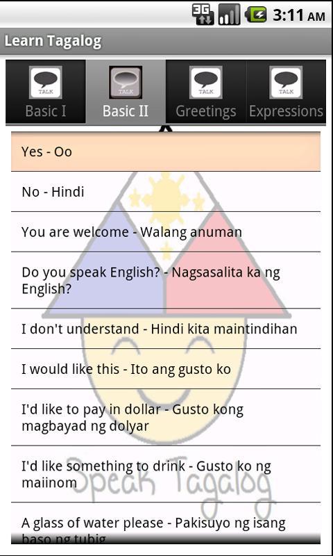 Learn Tagalog