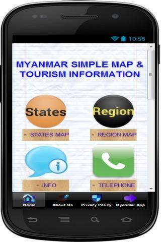 SIMPLE MYANMAR MAP OFFLINE 202