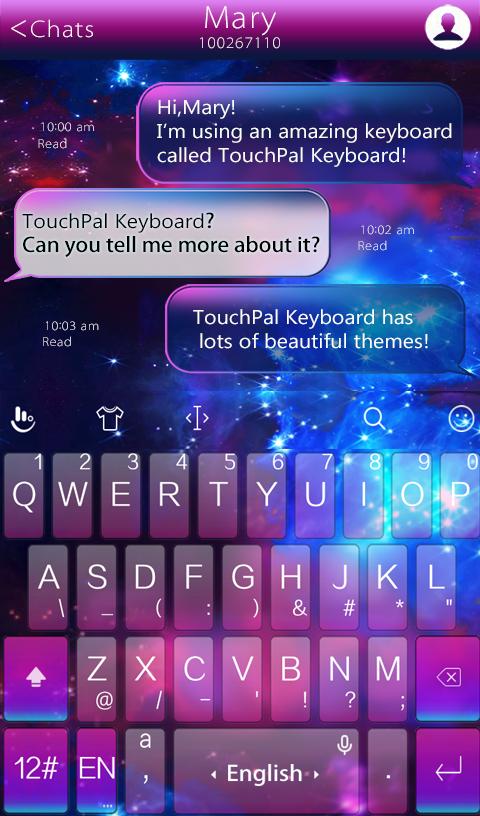 TouchPal Galaxy Keyboard Theme