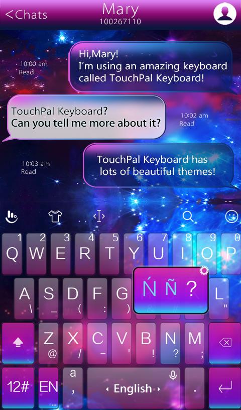 TouchPal Galaxy Keyboard Theme