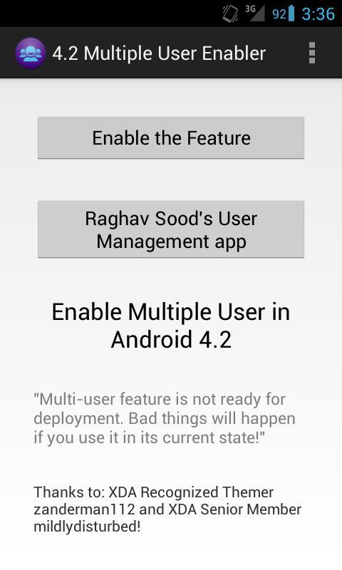 Multiuser on Root Android 4.2