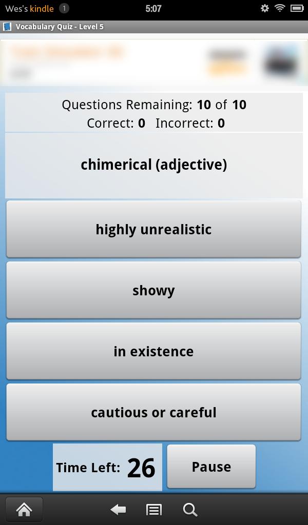 English Vocabulary Level 5