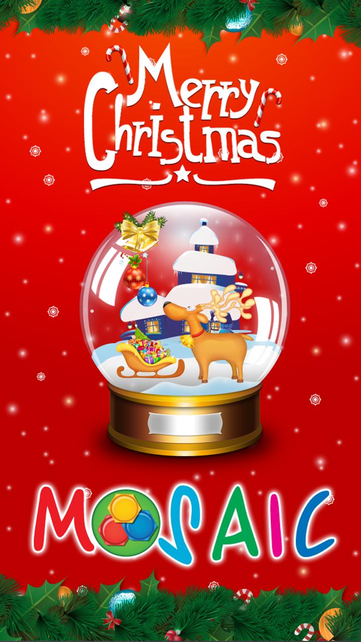 Animated puzzles snow globe