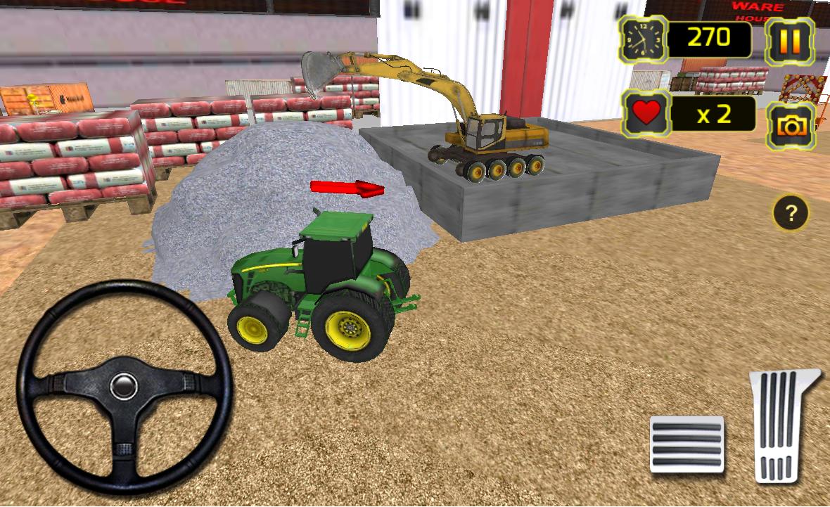 Concrete Excavator Tractor Sim