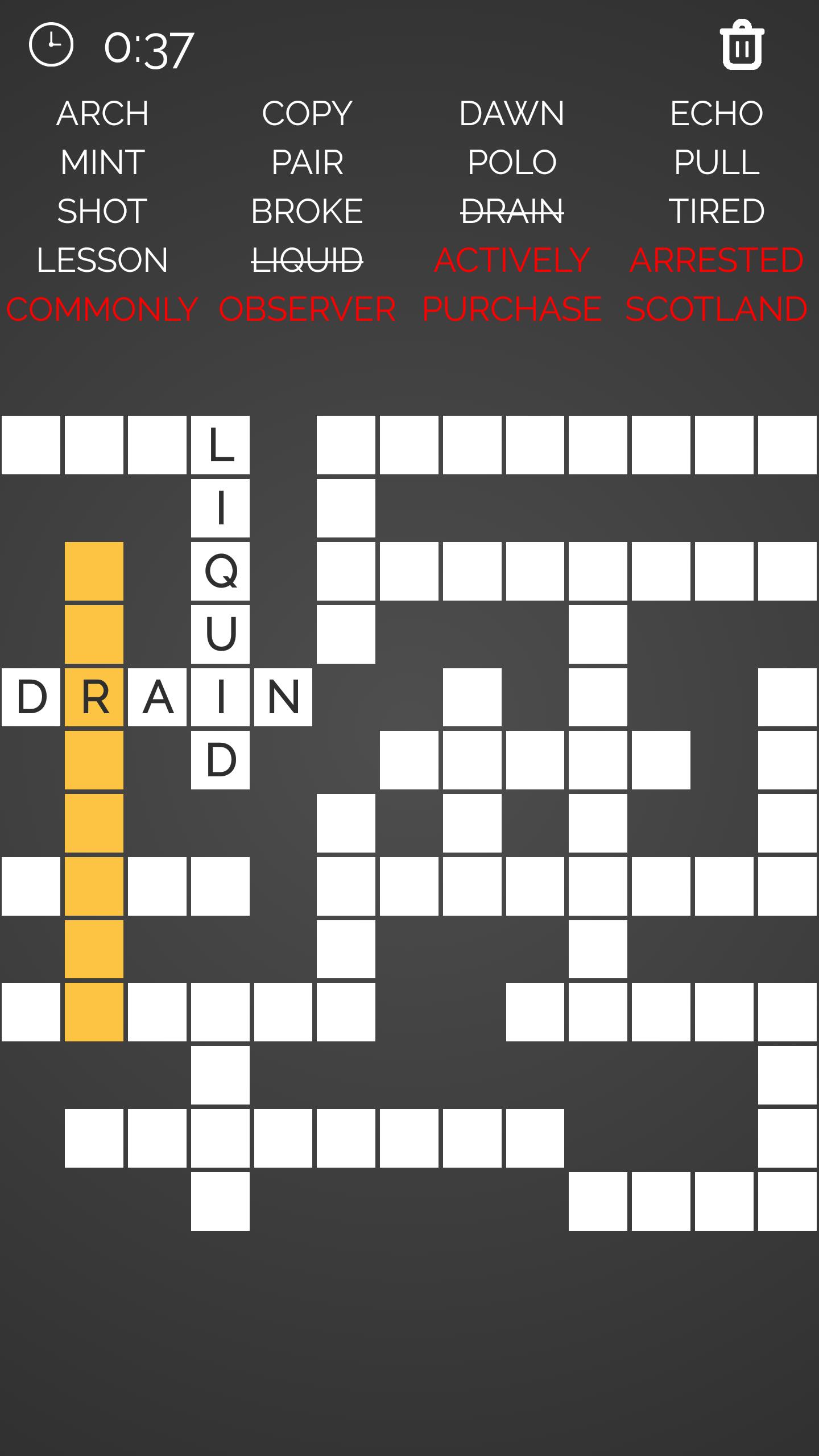 Crossword : Word Fill