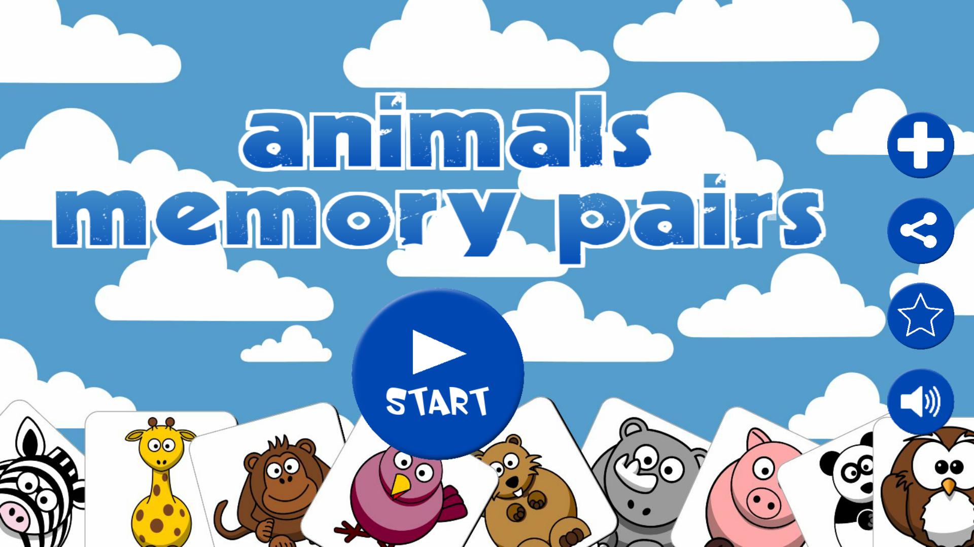 Animals Memory Game