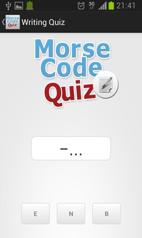 Morse Code Quiz