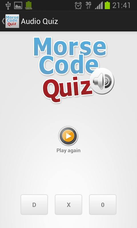 Morse Code Quiz