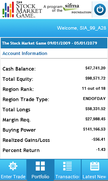 The Stock Market Game (SMG)