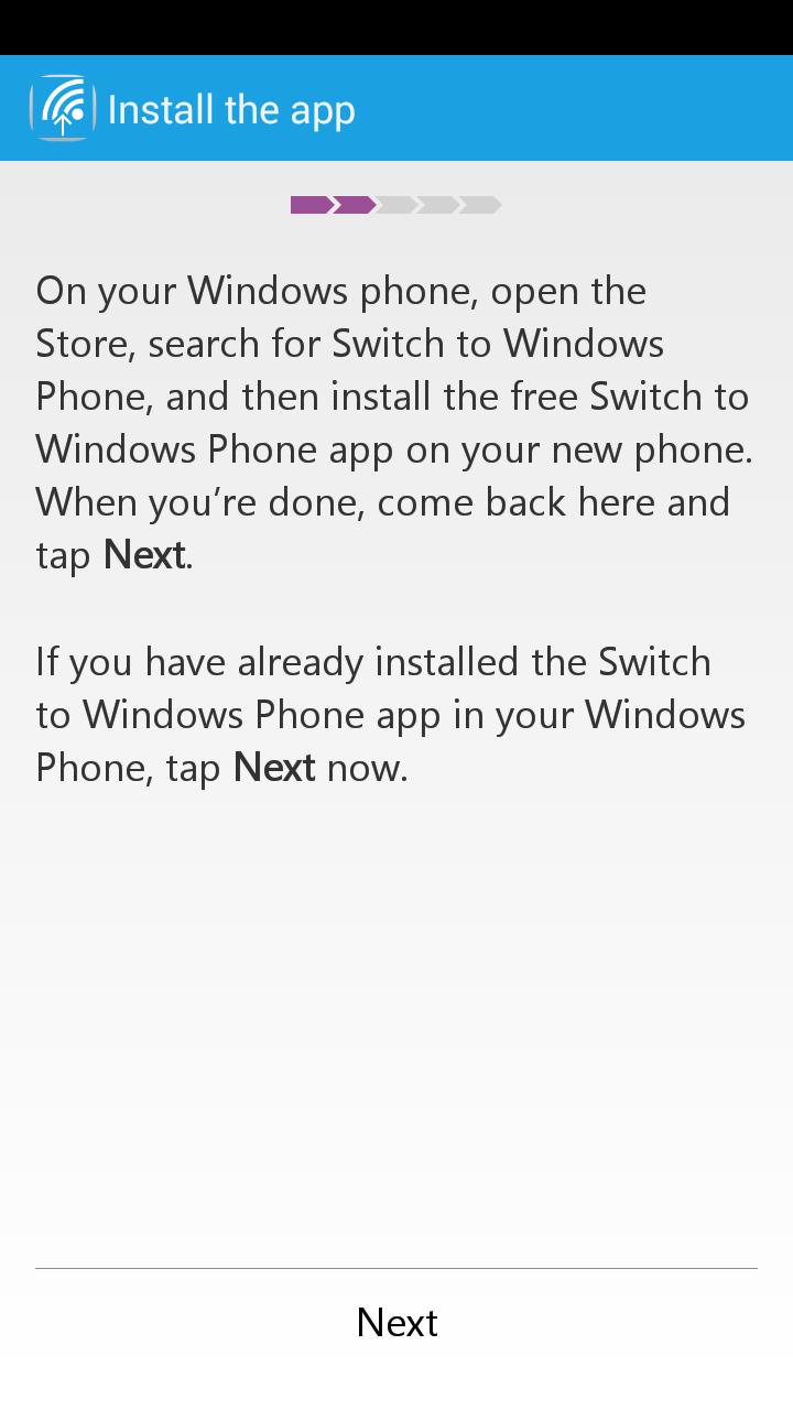 Switch to Windows Phone