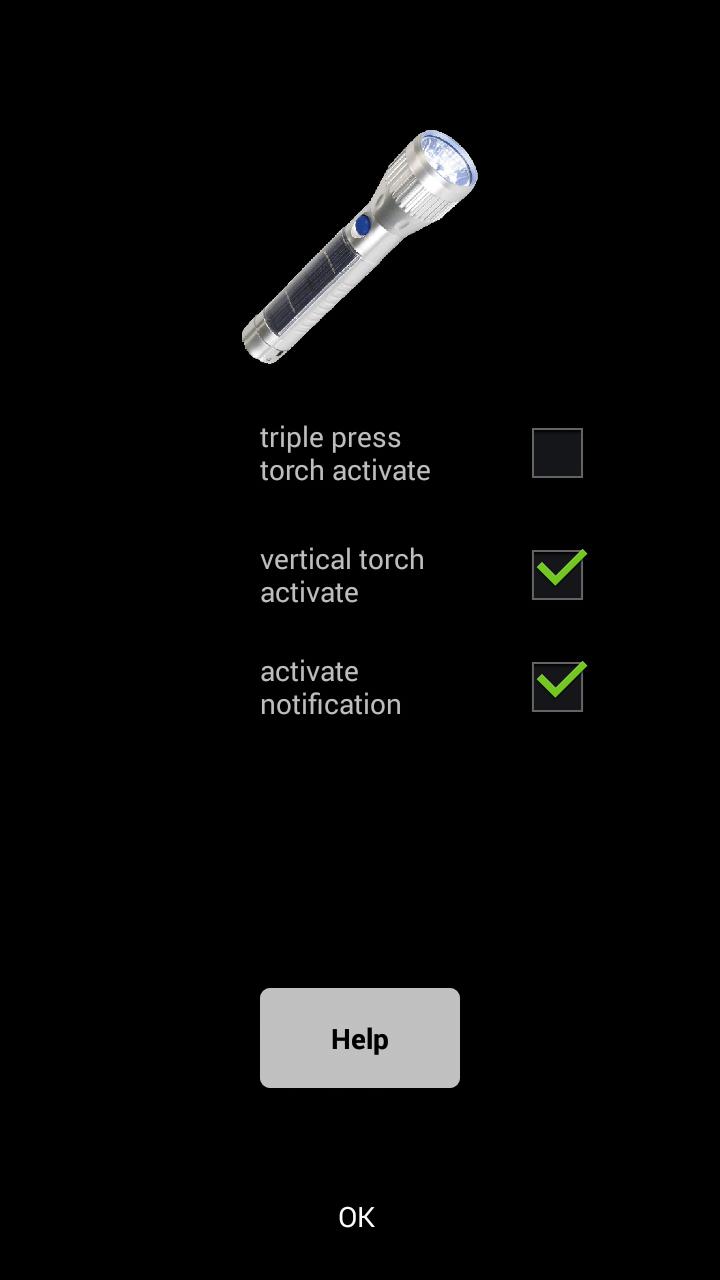 Torch Unlock power button