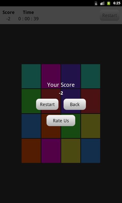 Colors Memory Game