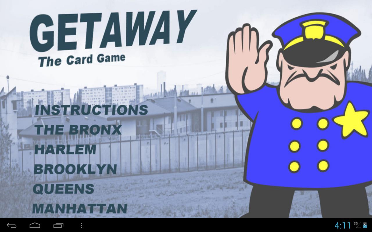 Getaway Card Game