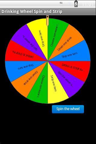 Drinking Wheel Spin and Strip