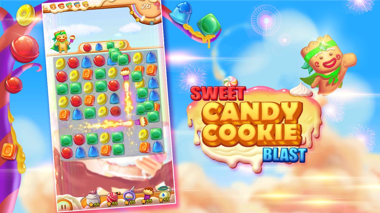 Sweet Candy Cookie Blast HD