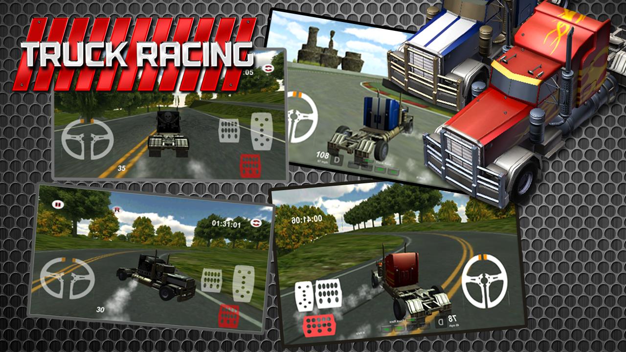 3D Highway Truck Race Game