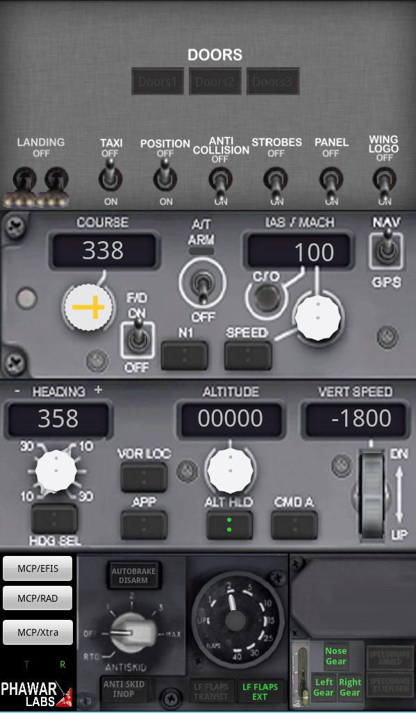 PWB737 MCP EFIS RADIO MSFS 202