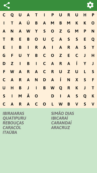 Brazilian cities Word Search