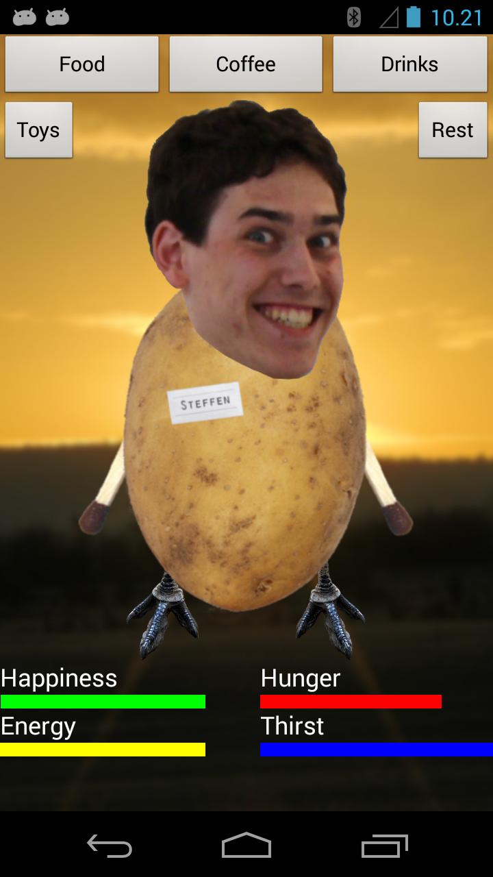 Virtual Pet Potato Steffen